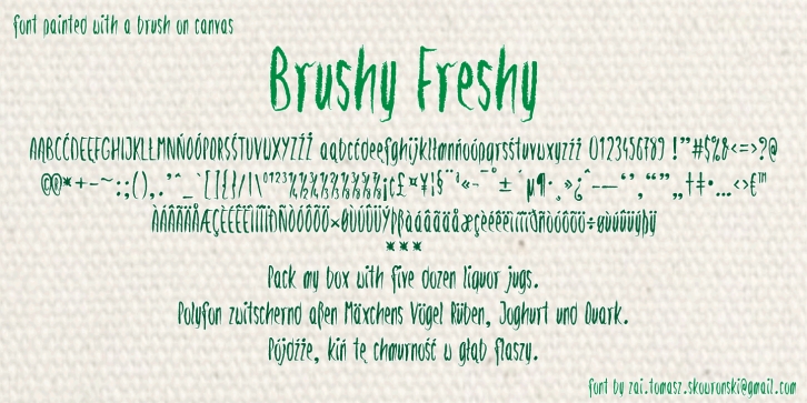Brushy Freshy Font Download