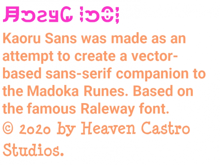 Kaoru Sans Font Download