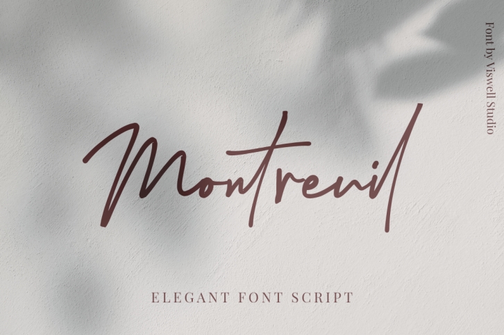Montreuil Signature Font Download
