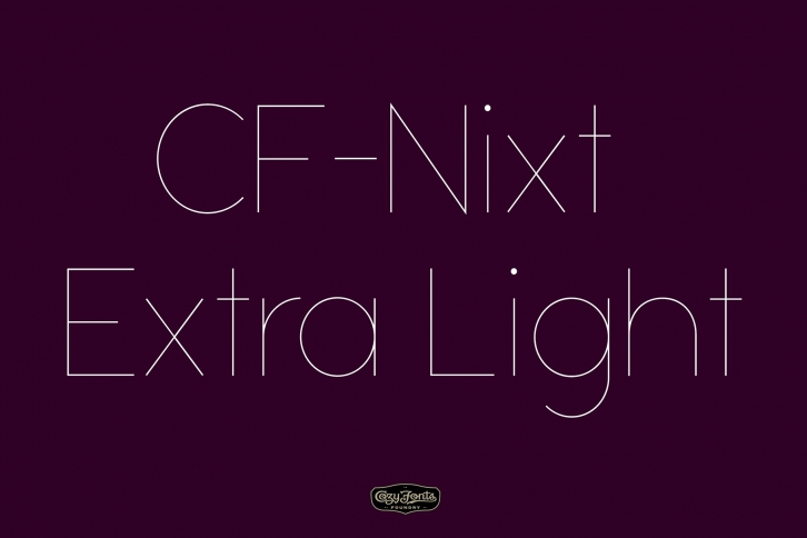 CF Nixt Extra Light Font Download