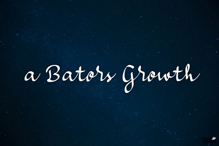 A Bators Growth Font Download