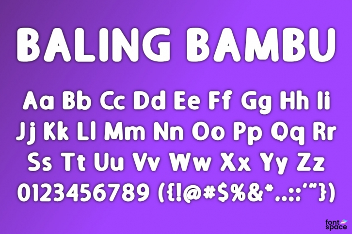 BALING BAMBU Font Download