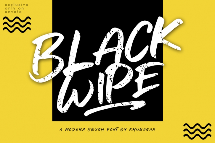 Black Wipe Font Download