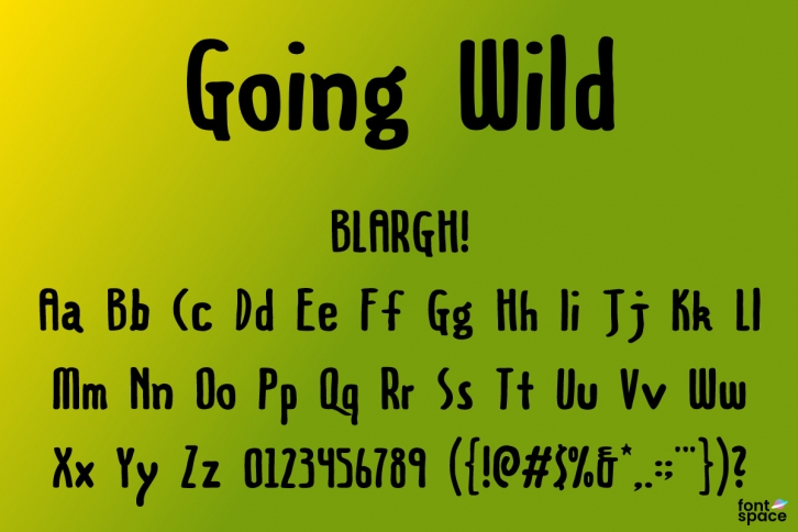 Going Wild Font Download