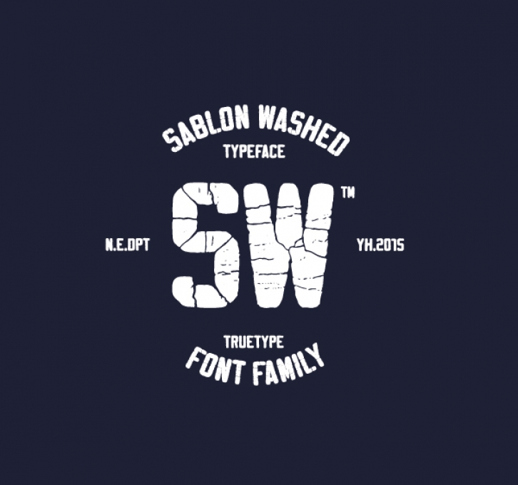 Sablon Washed Font Download