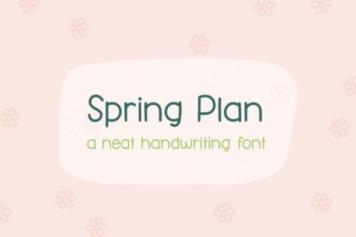 Spring Plan Font Download