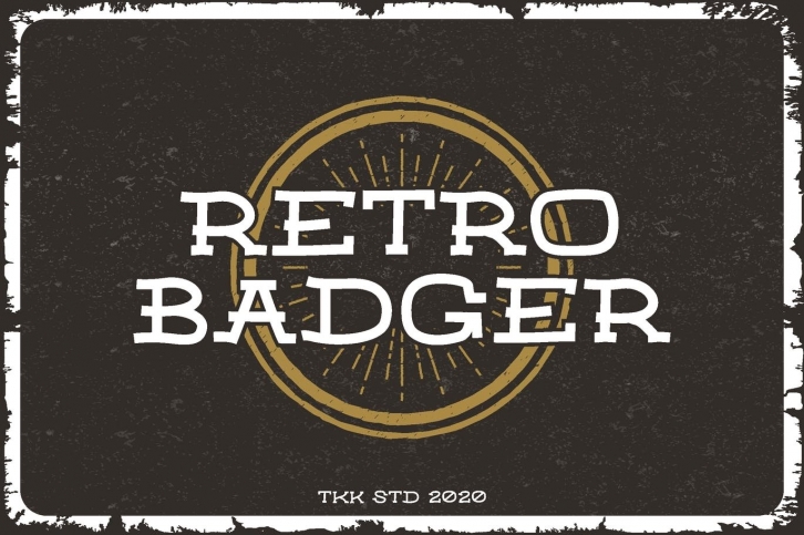 RETRO BADGER - Classic Western Font Font Download
