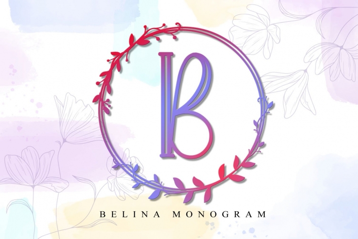 Belina monogram Font Download