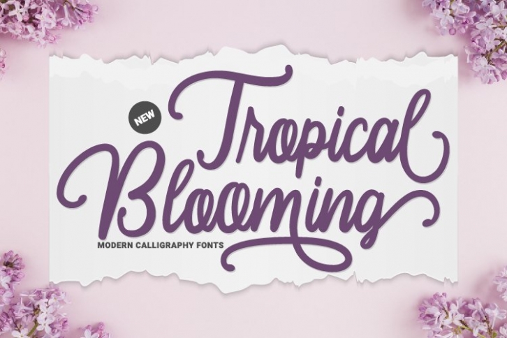 Tropical Blooming Font Download