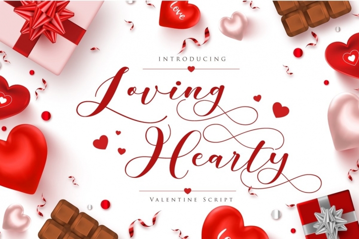 Loving Hearty - Script Font Font Download