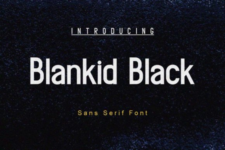 Blankid Black Font Download