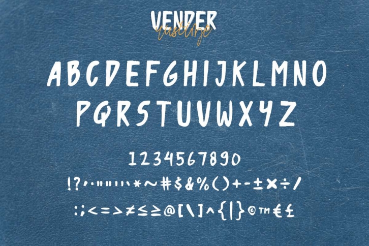 Vender Rustime Display Font Download