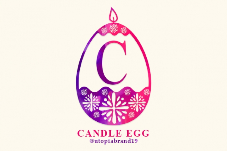 Candle Egg Font Download
