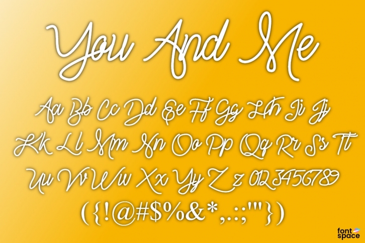 You And Me Font Download