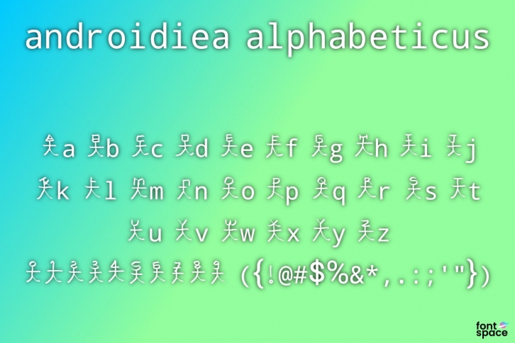 Androidiea alphabeticus Font Download