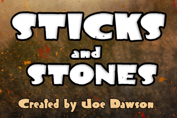 Sticks and Stones Font Download