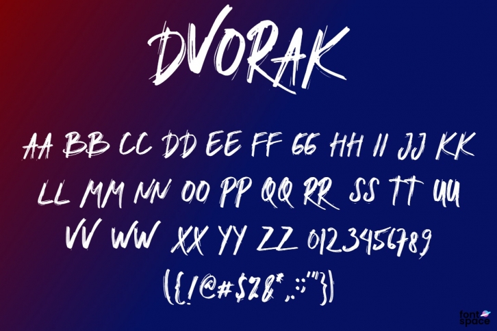 DVORAK Font Download