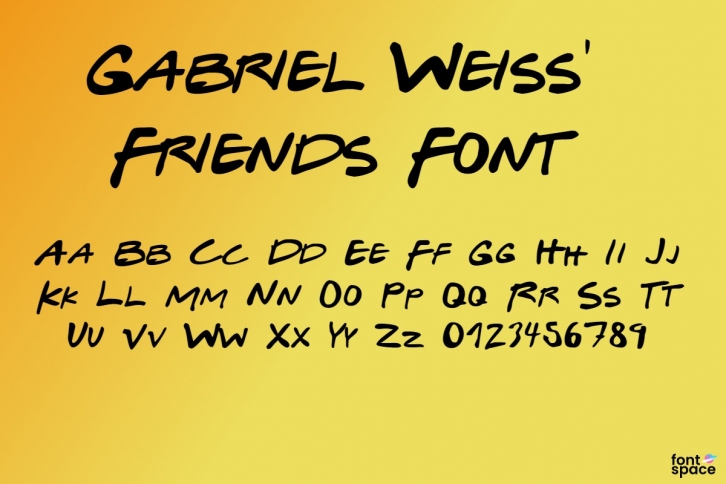 Gabriel Weiss' Friends Font Download