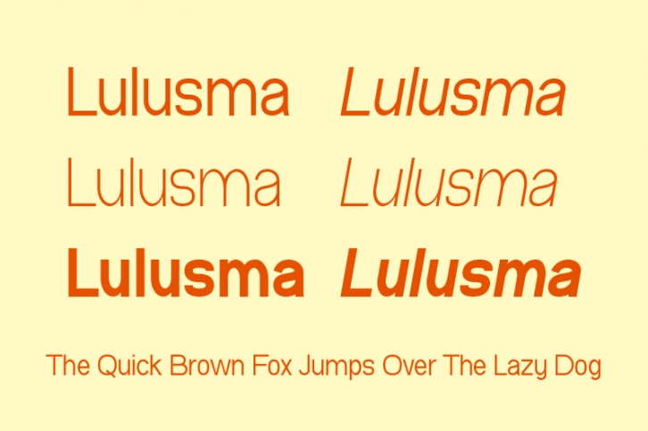 Lulusma Font Download