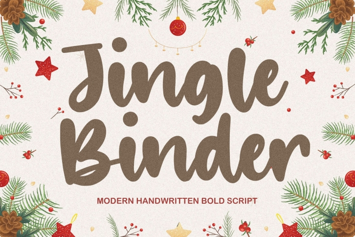 Jingle Binder Modern Handwritten Bold Font Font Download