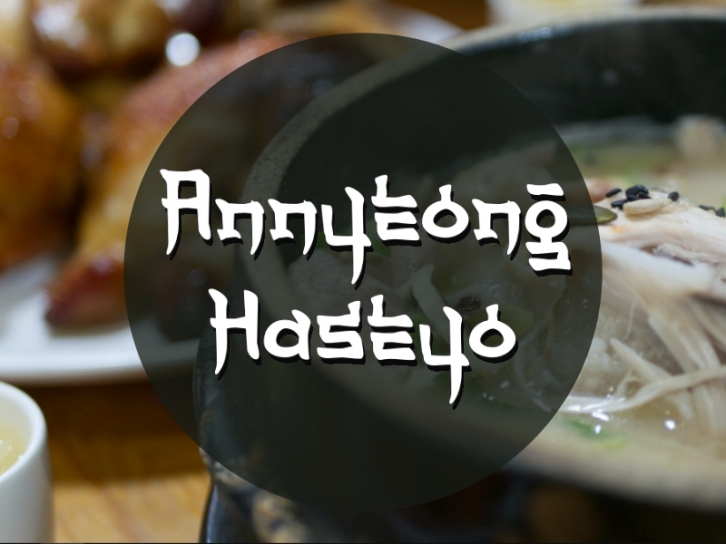 A Annyeong Hasey Font Download