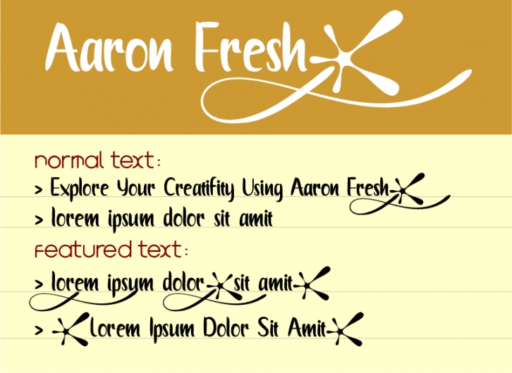 Aaron Fresh Font Download