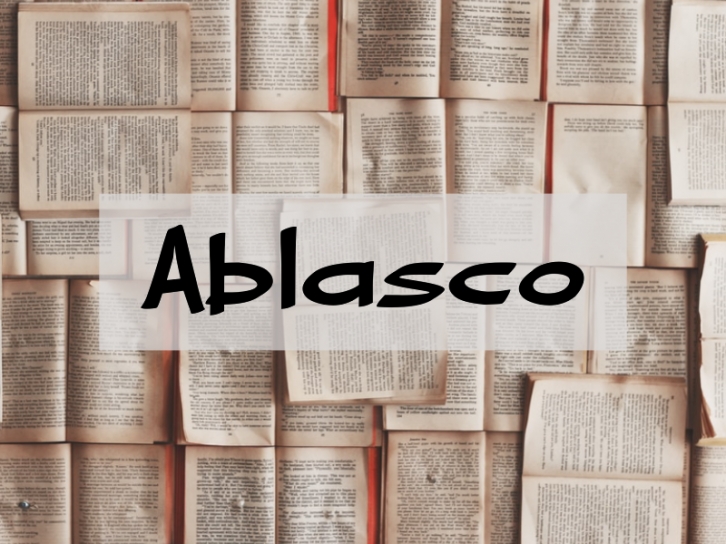 A Ablasc Font Download