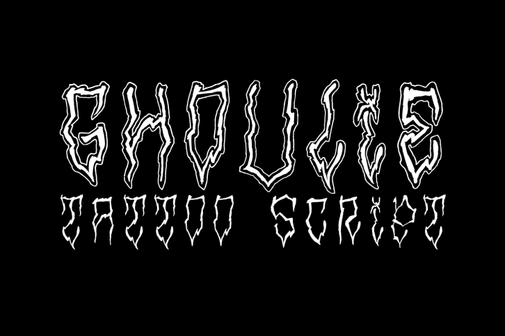 Ghoulie Tattoo Scrip Font Download