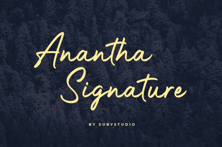 Anantha Signature Font Download