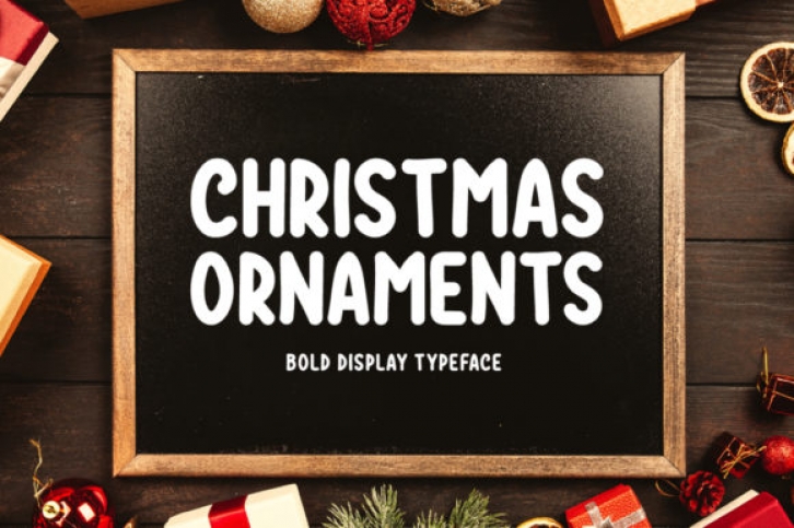 Christmas Ornaments Font Download