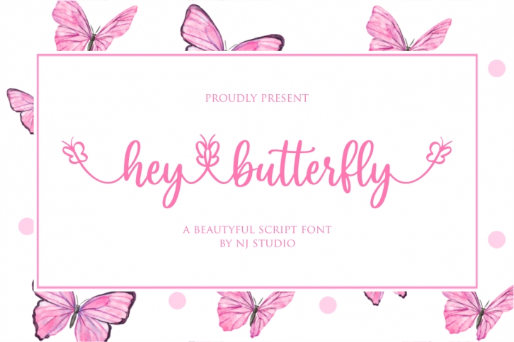Hey butterfly Font Download