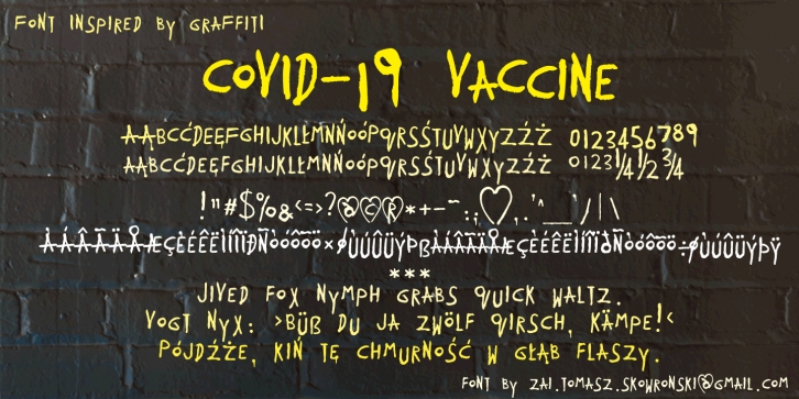 Zai COVID-19 VaCcine Font Download