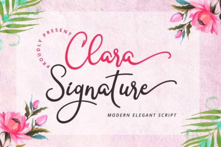 Clara Signature Font Download