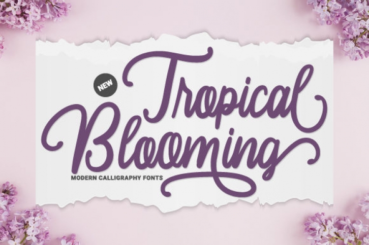 Tropical Blooming Font Download