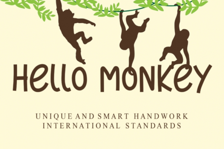 Hello Monkey Font Download