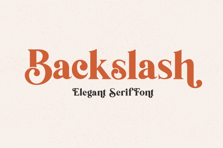 Backslash Font Download