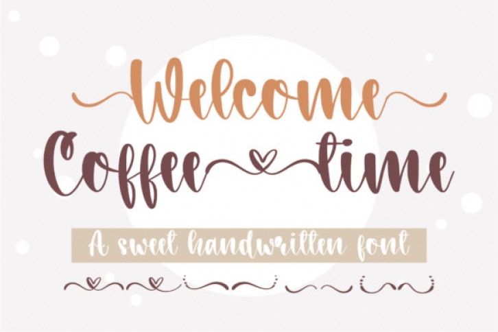 Welcome Coffee Time Font Download