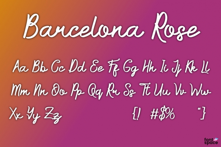 Barcelona Rose Font Download