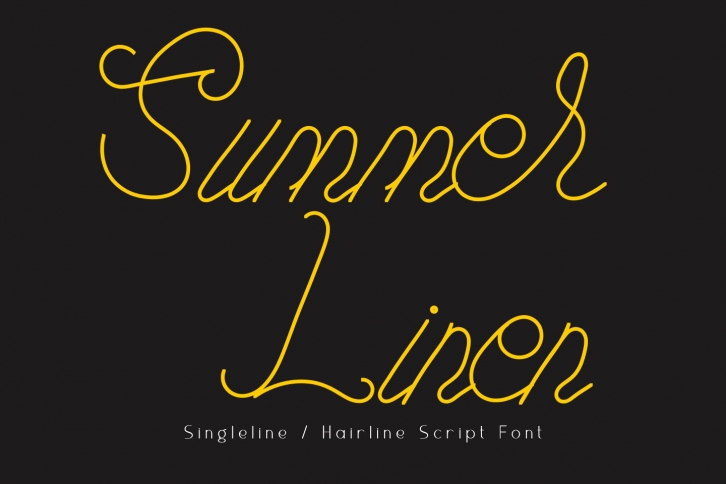 Summer Line Font Download