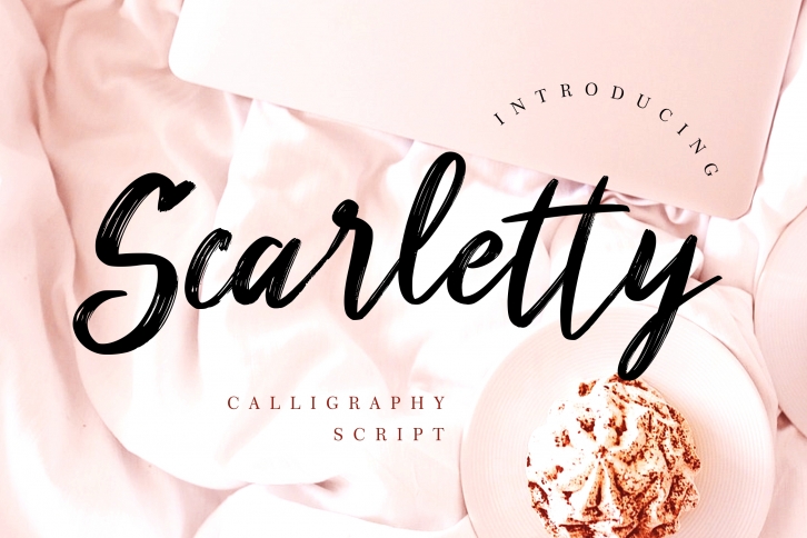 Scarletty Calligraphy Brush Font Download