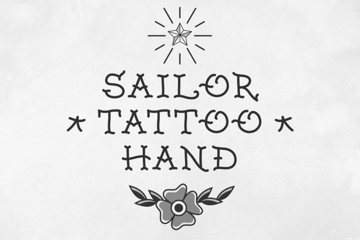 Sailor Tattoo Hand Font Download