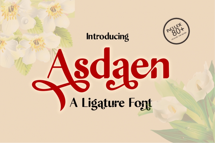 Asdaen Ligature Font Download