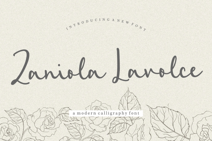 Zaniola Lavolce Font Download