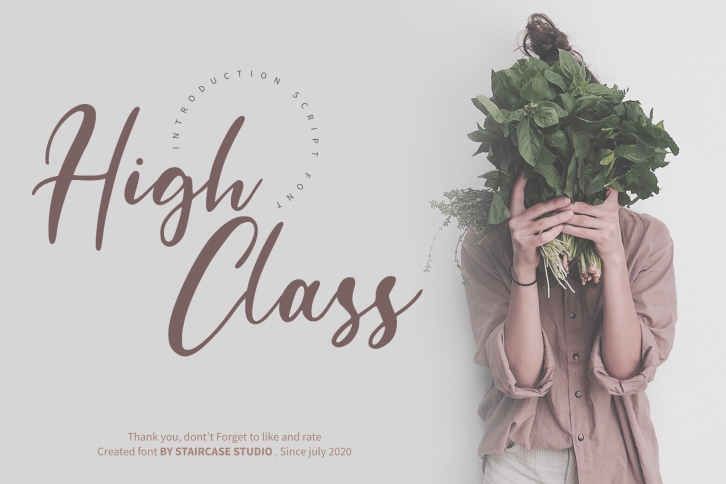 High Class Font Download