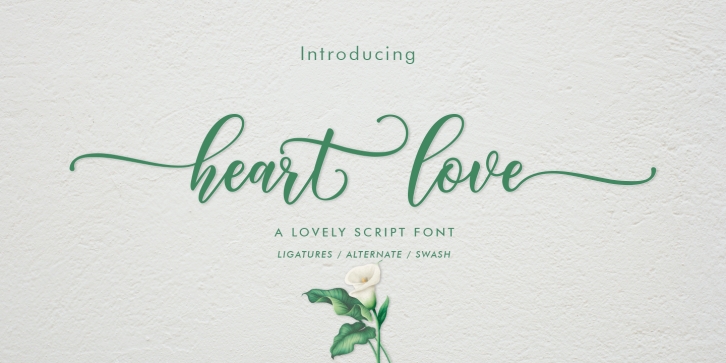 Heart love Font Download