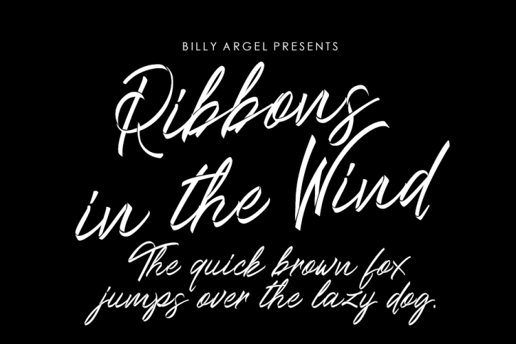 Ribbons in the wind Font Download