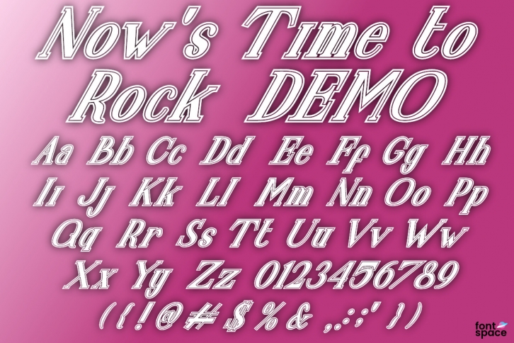 Now's Time to Rock Font Download