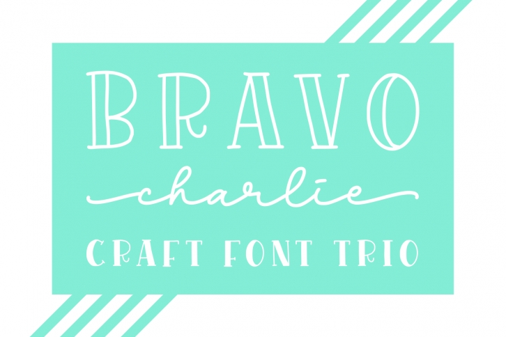 Bravo Charlie - Font Trio - Font Download