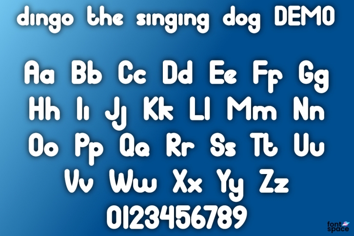 Dingo the singing dog Font Download