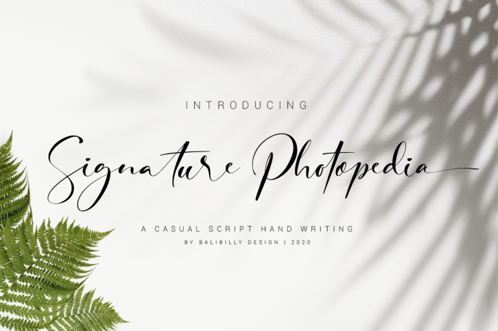 Signature Photopedia Font Download